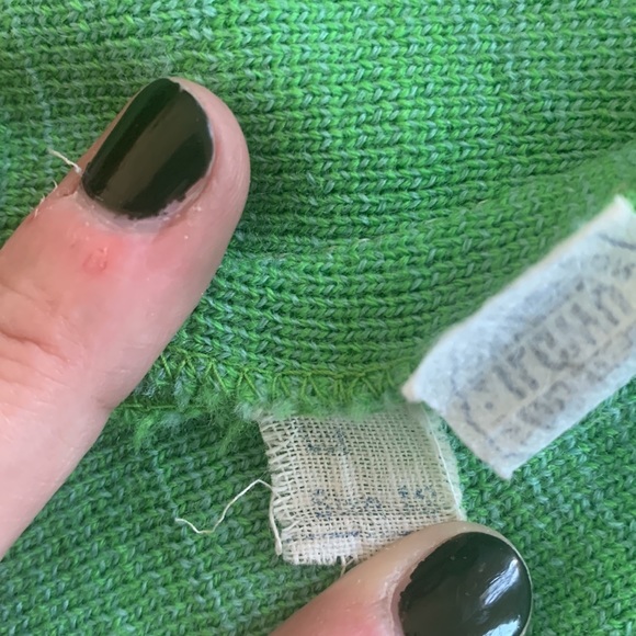 Vintage Geometric Abstract Double Breasted Sweater Coat - Picture 12 of 15